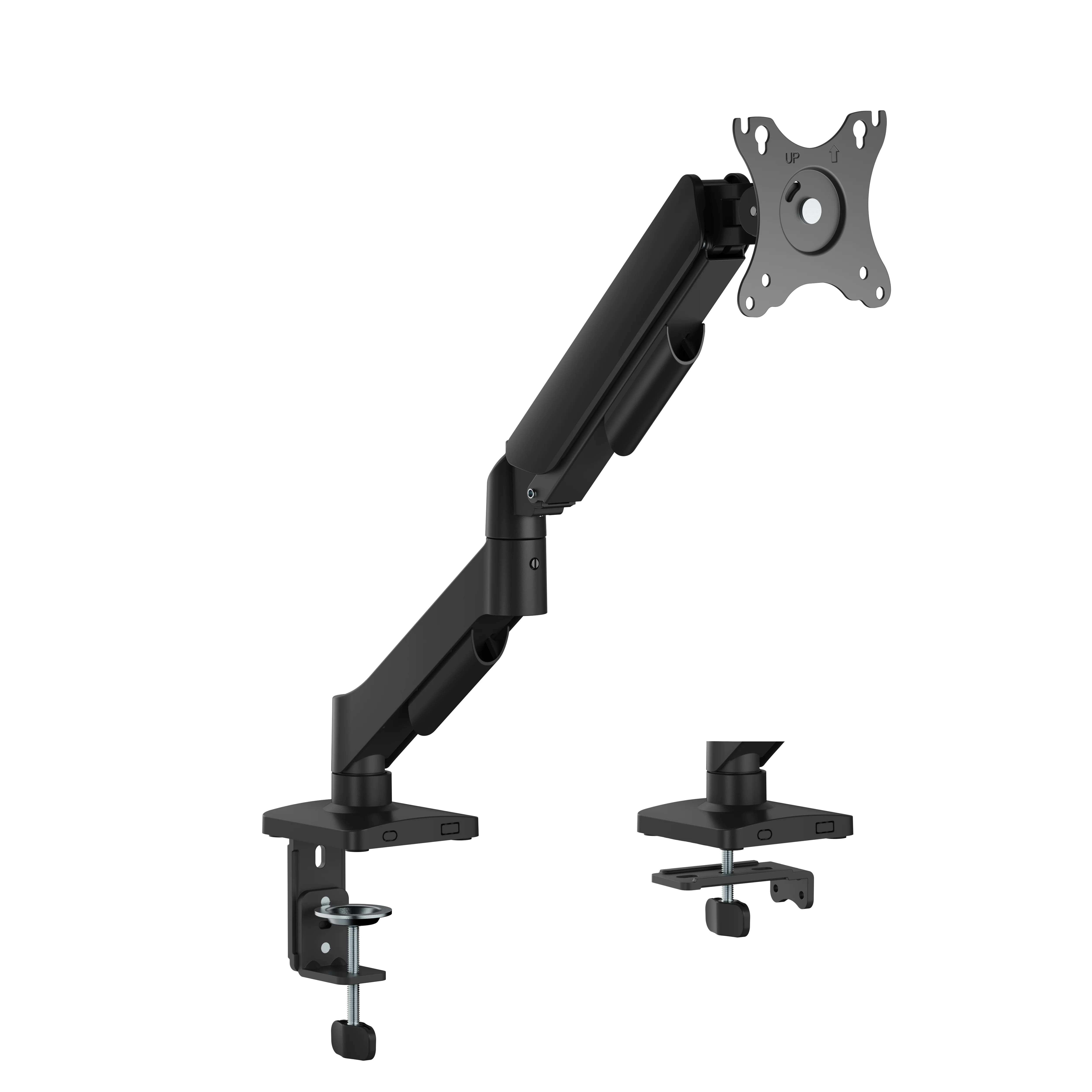 F80 Siyah/Beyaz 17-32 Lcd Led Monitör Tutucu Kol Amortisörlü Monitör Standı