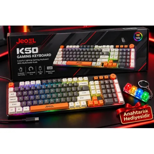 Jedel K50 Işıklı Klavye