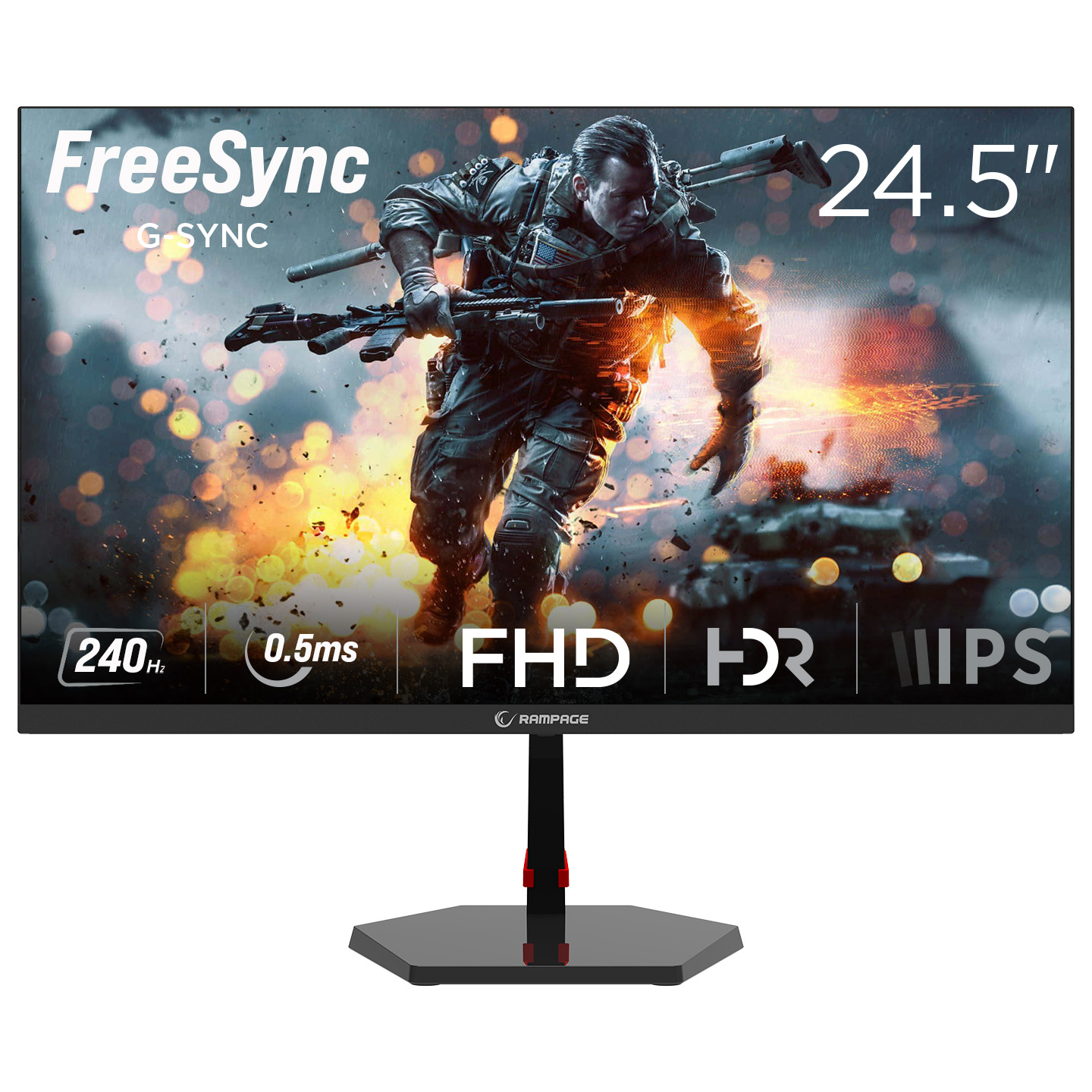 Raven RV25R240F 25 240hz 0,5ms FAST IPS FHD Freesync/G-Sync Flat Oyuncu Monitörü